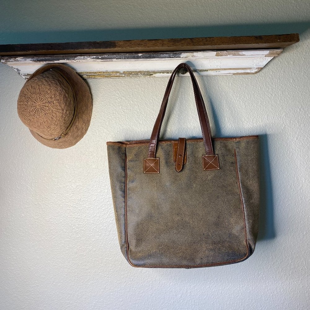 Barrington Bag Tote Brown Leather Nantucket